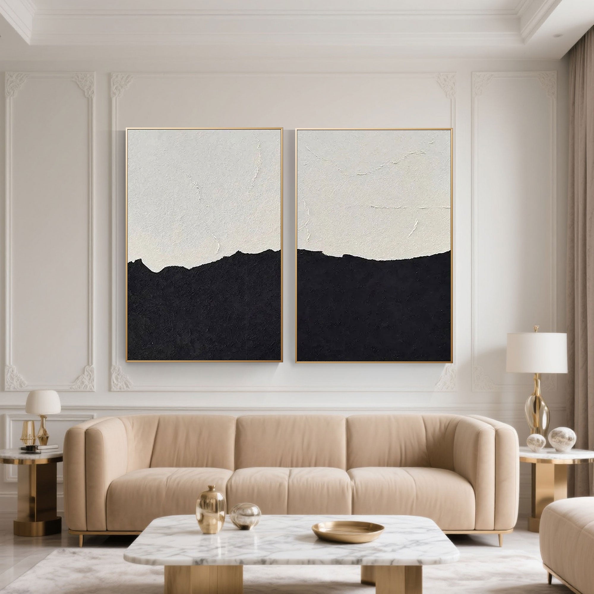 Minimalist Abstract Beach Painting | Divide