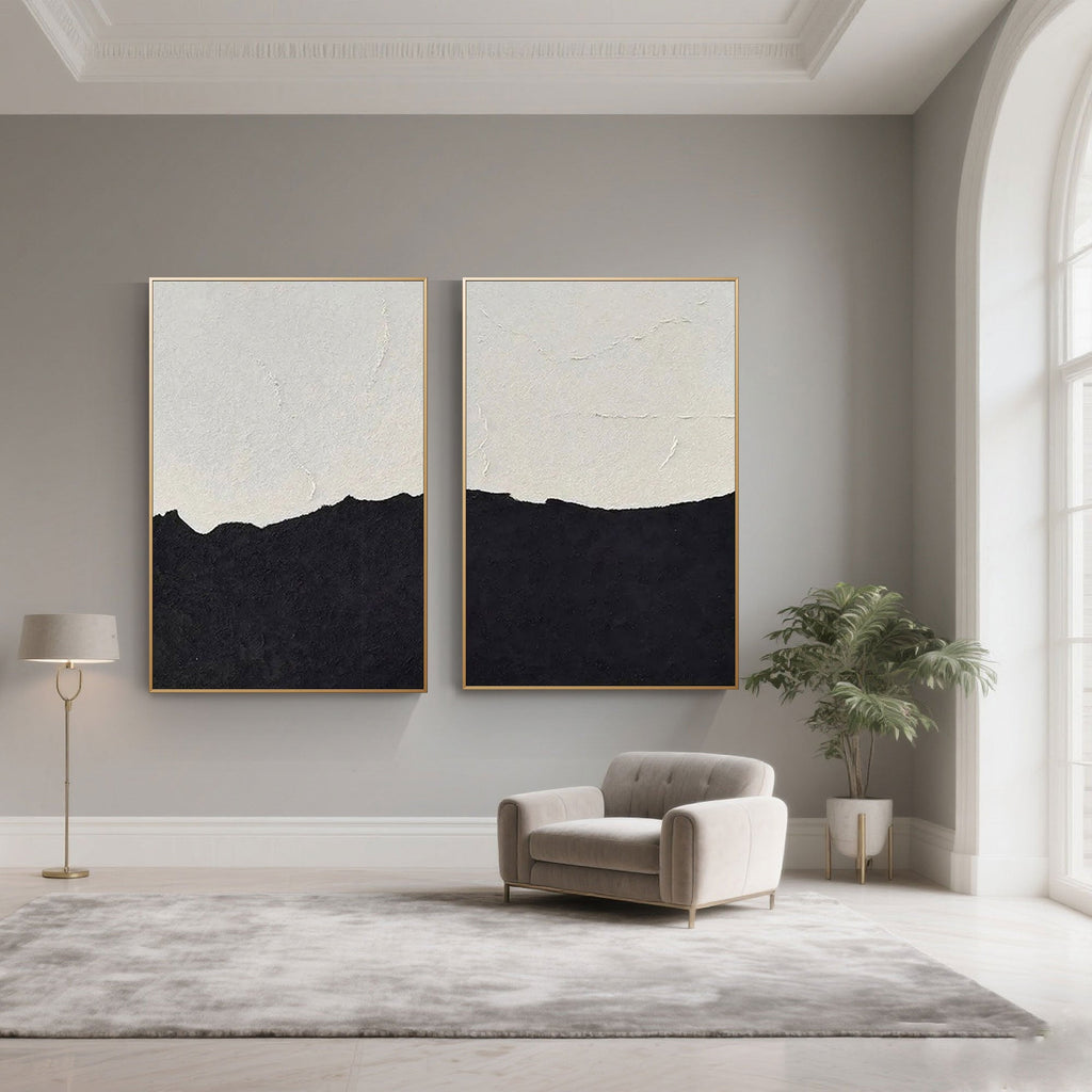 Minimalist Abstract Beach Painting | Divide