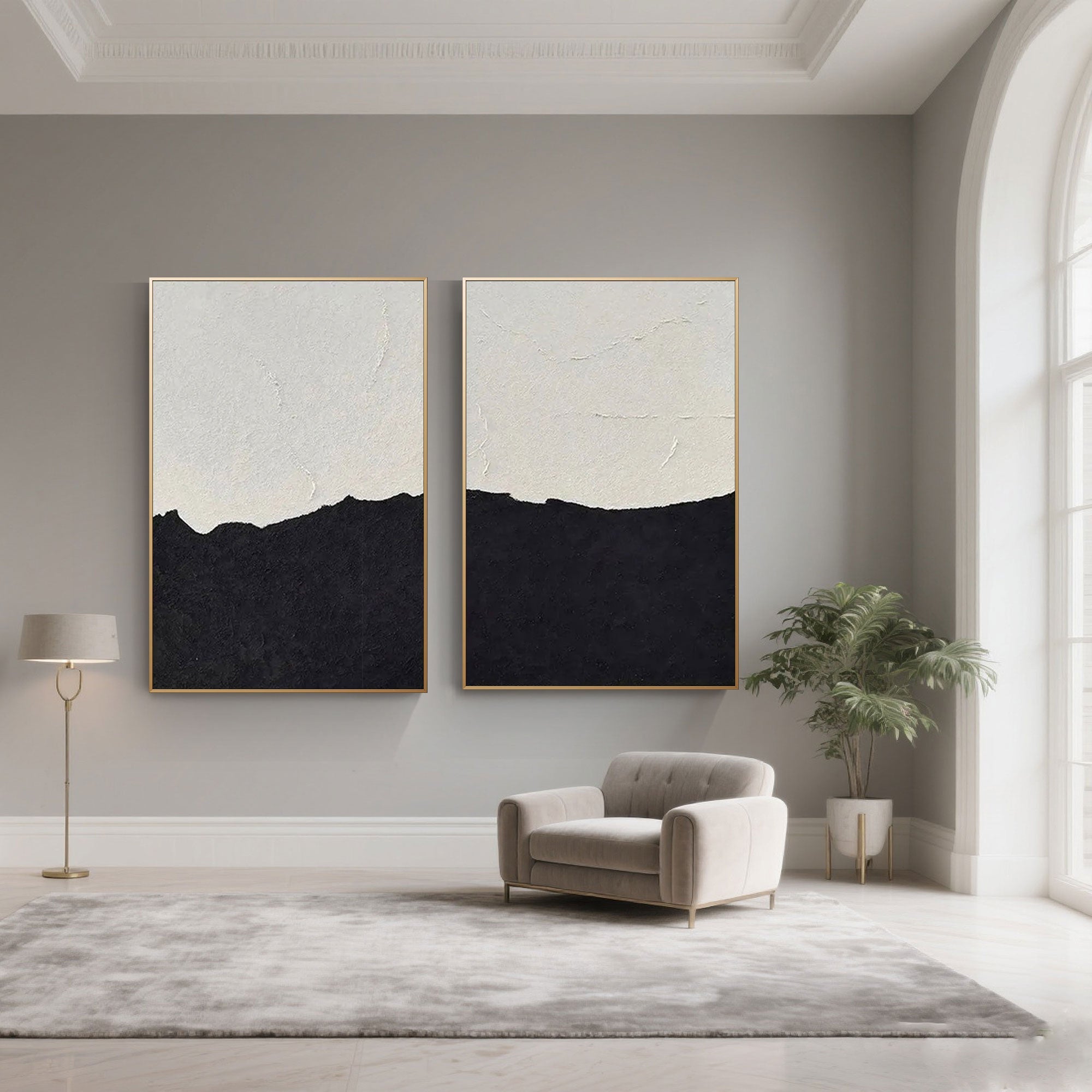Minimalist Abstract Beach Painting | Divide