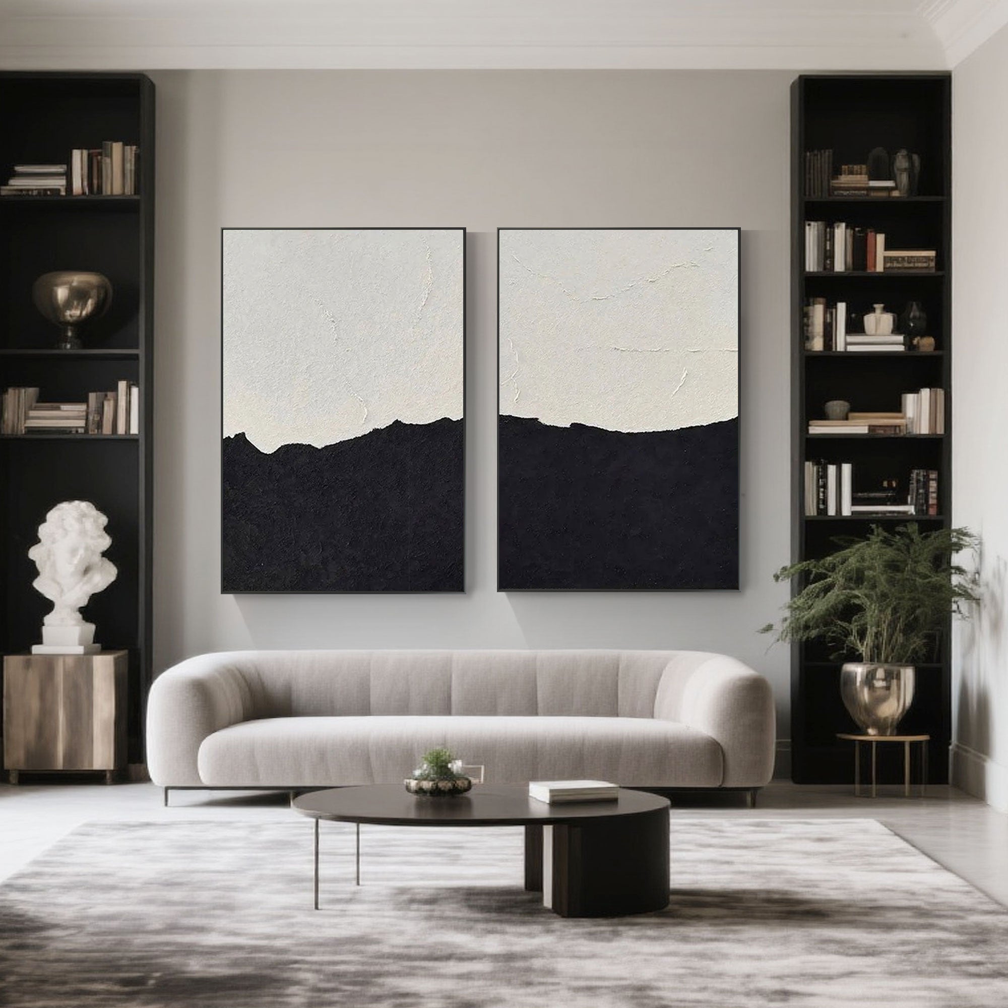 Minimalist Abstract Beach Painting | Divide