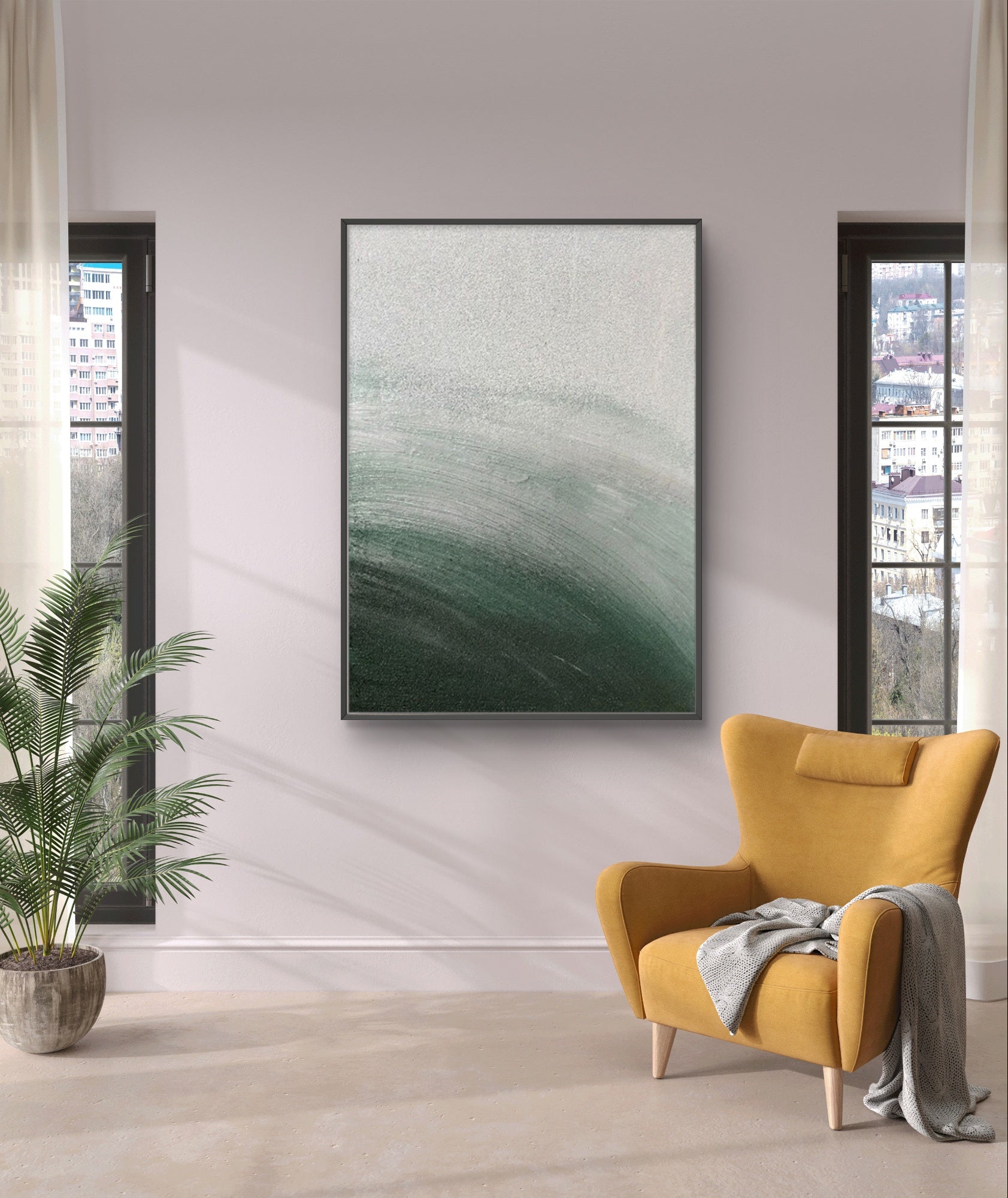 Minimalist Abstract Painting-Tranquil Nature-Inspired Art#LS002