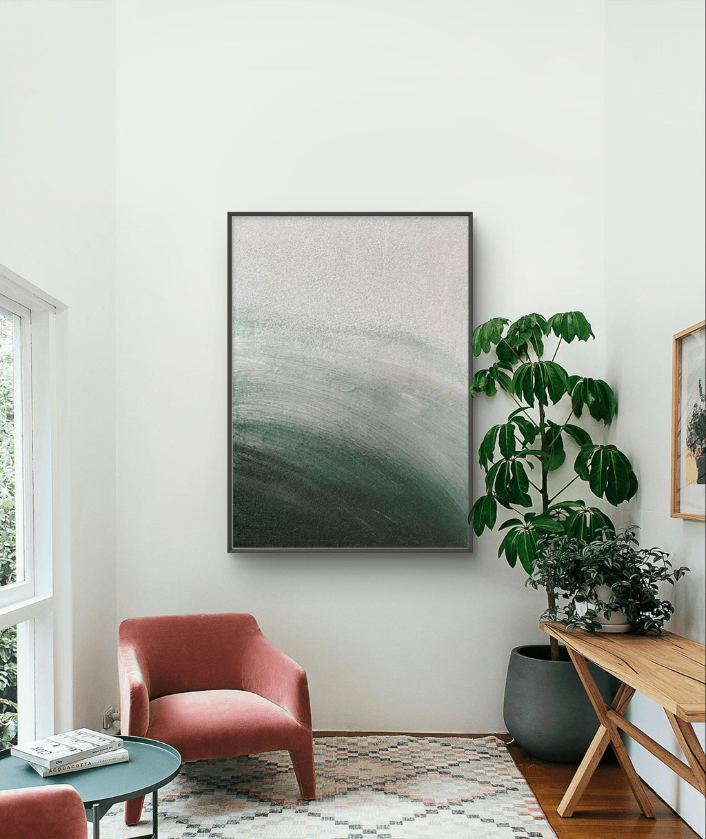 Minimalist Abstract Painting-Tranquil Nature-Inspired Art#LS002