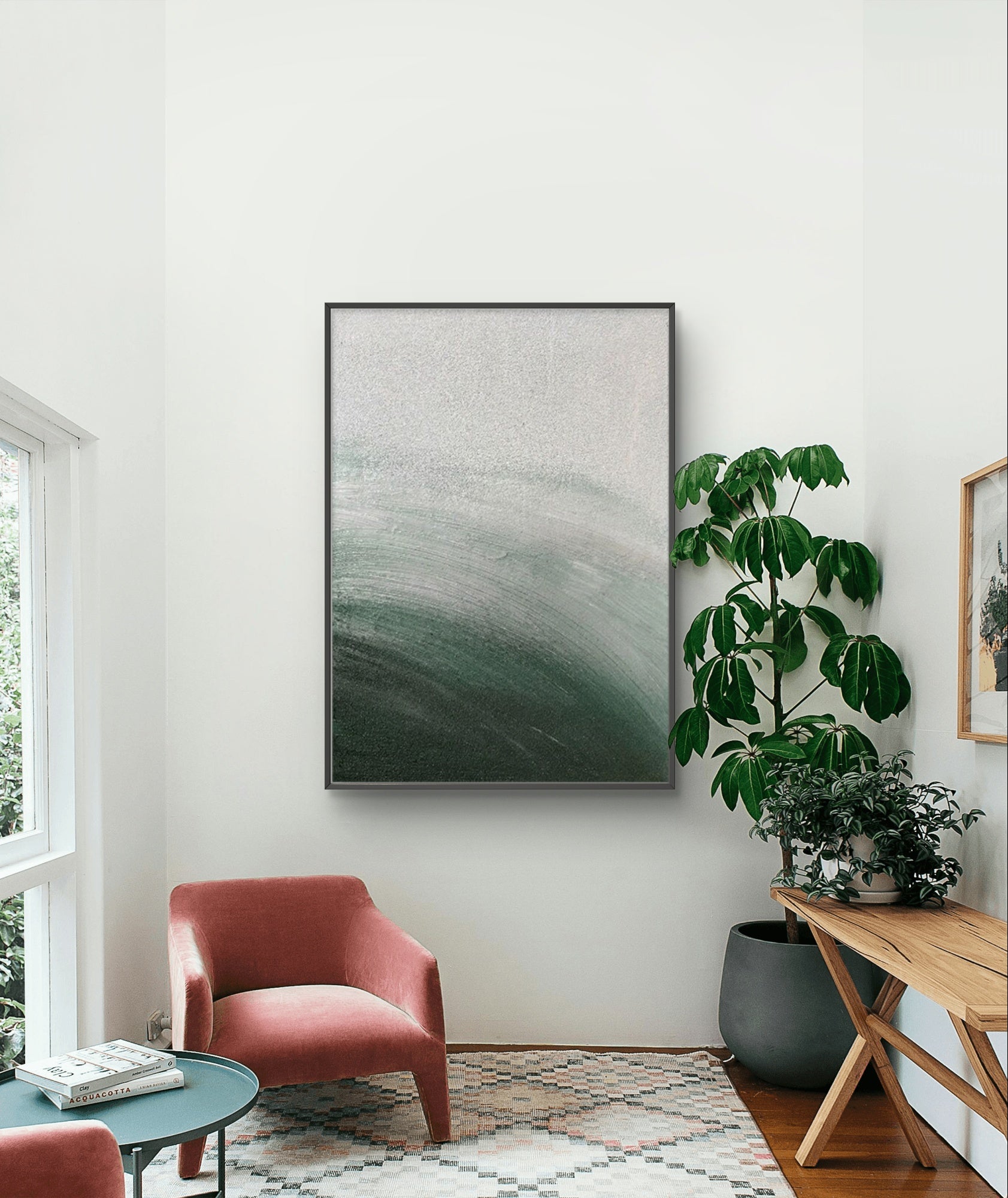 Minimalist Abstract Painting-Tranquil Nature-Inspired Art#LS002