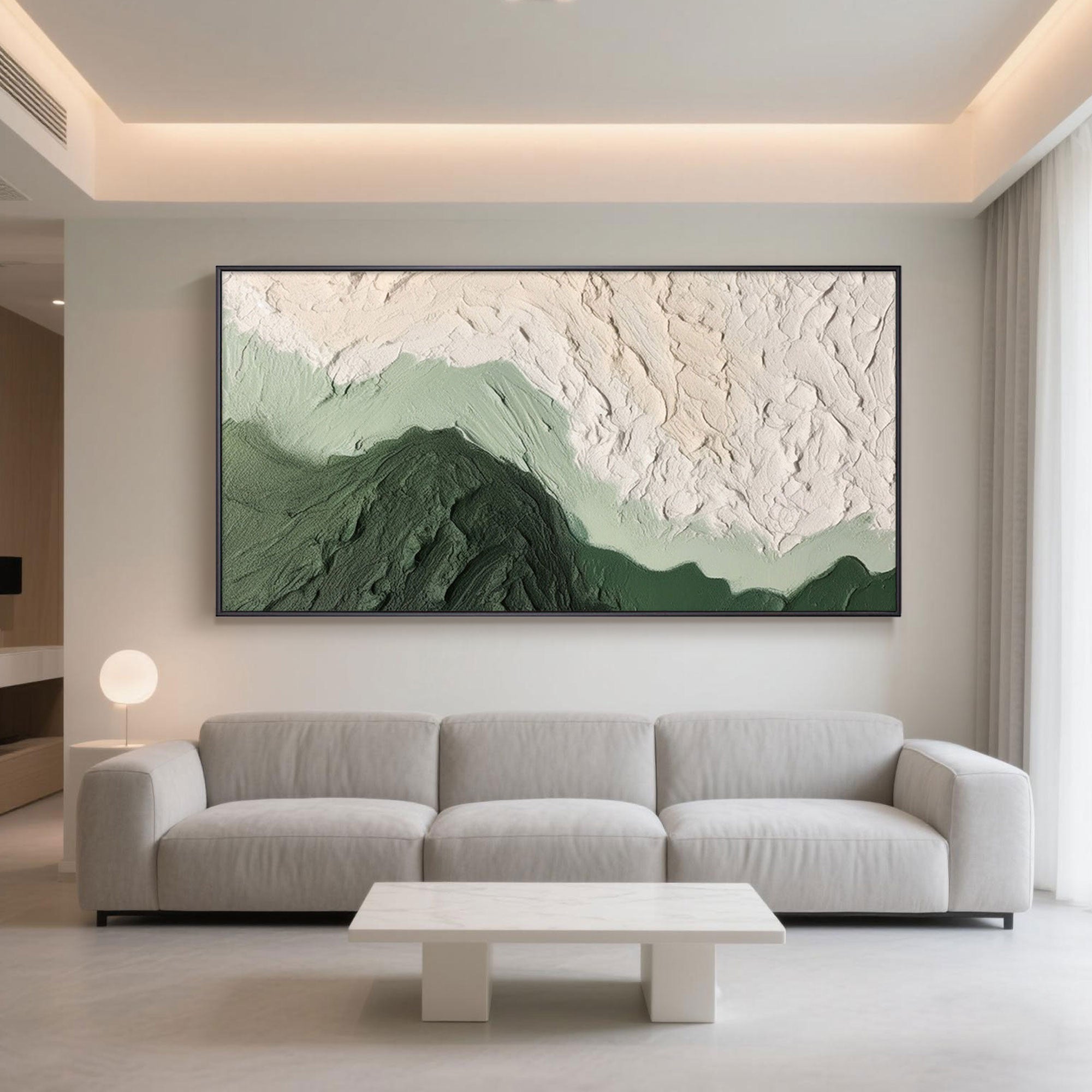 3D Textured Green Painting | Echo of Moss