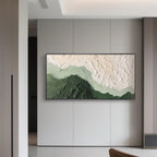 3D Textured Green Painting | Echo of Moss