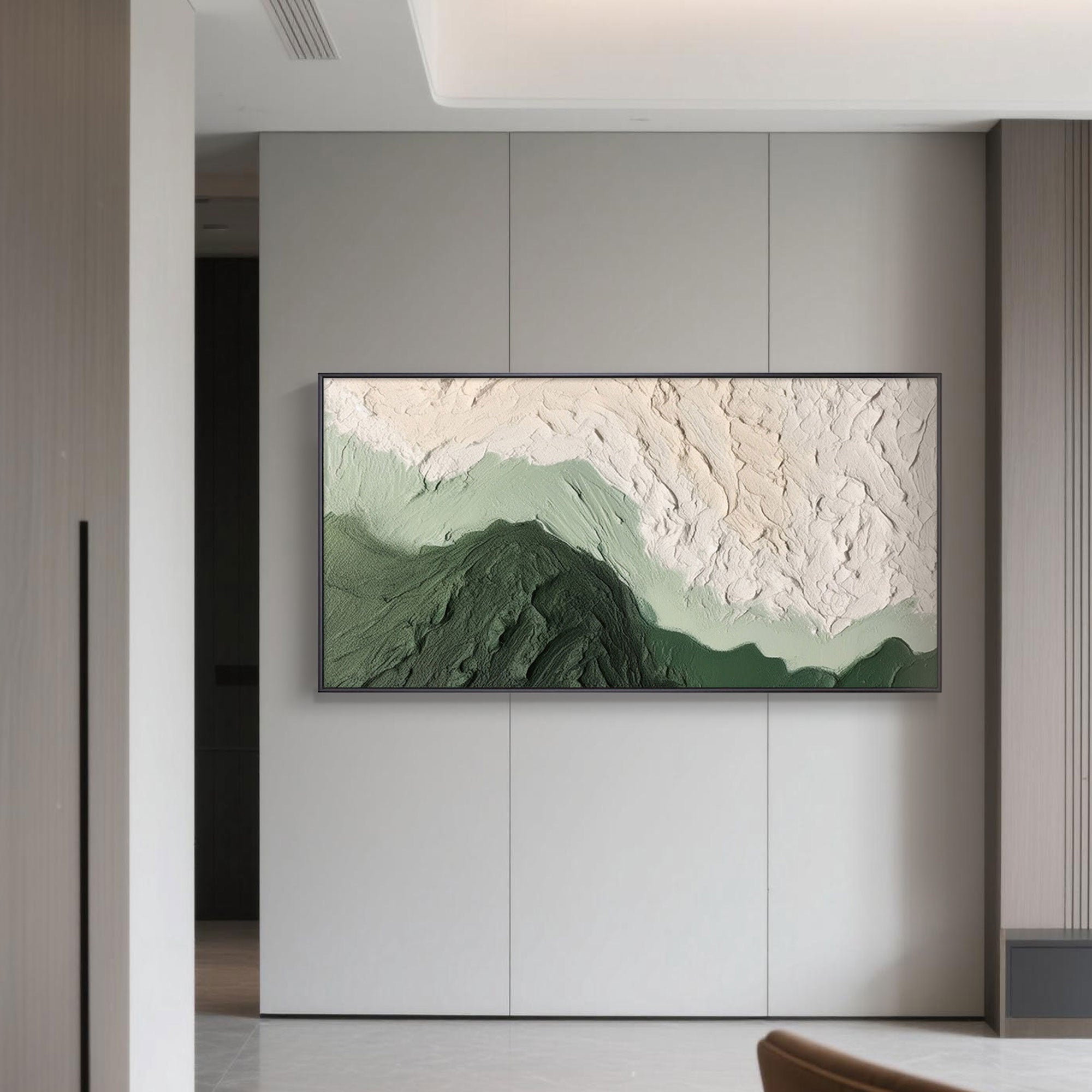 3D Textured Green Painting | Echo of Moss