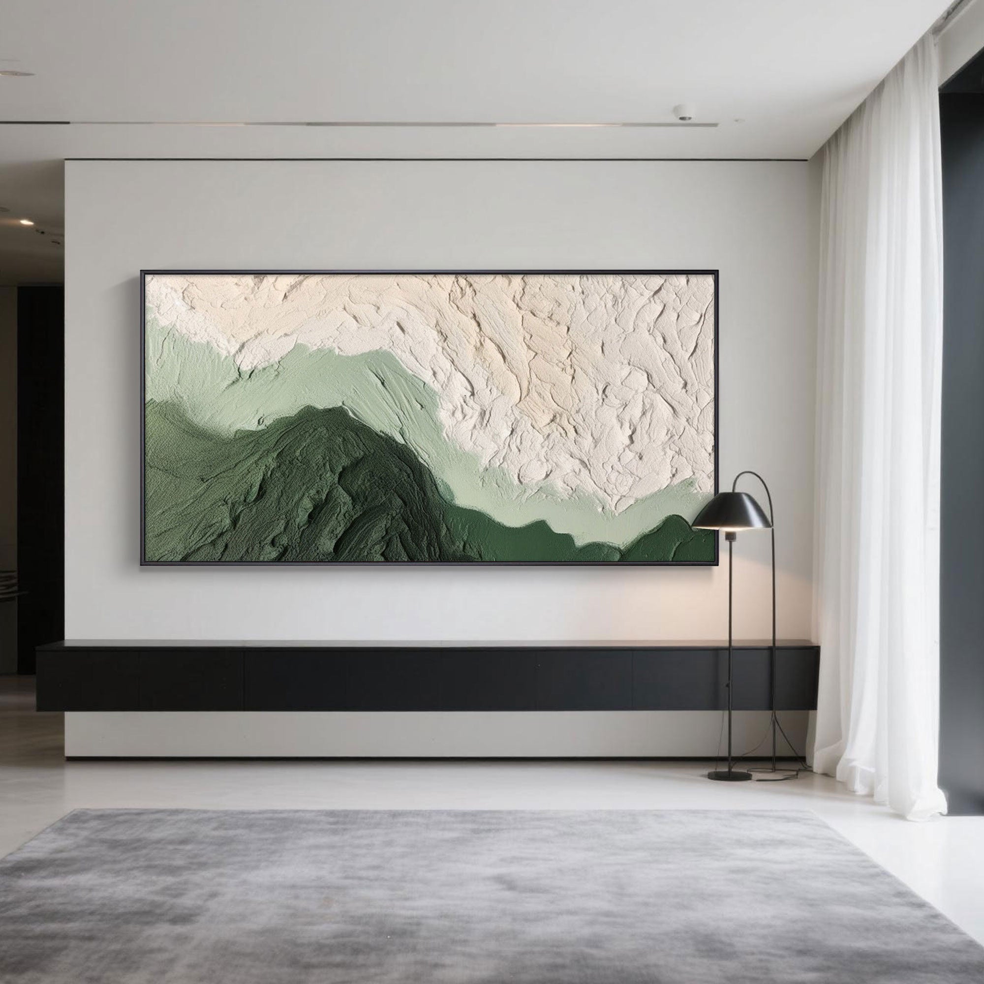 3D Textured Green Painting | Echo of Moss