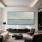 Abstract seascape canvas art stretched and framed options