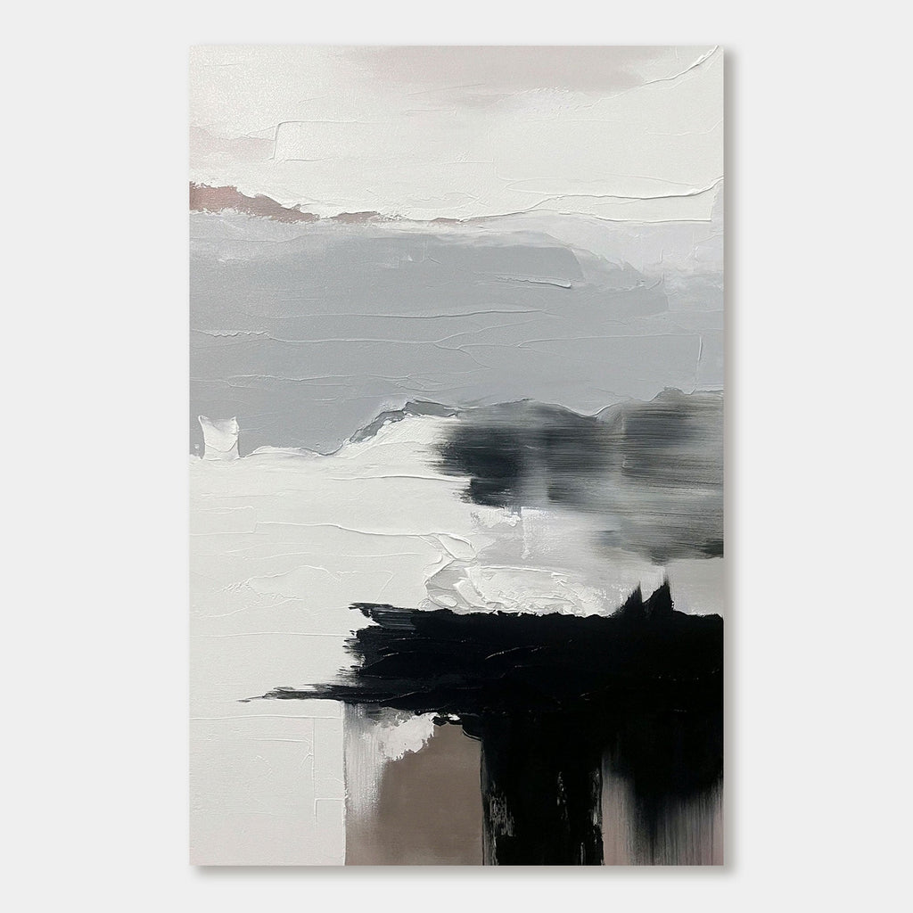 Minimalist Abstract Wall Art | Echoes in Grey