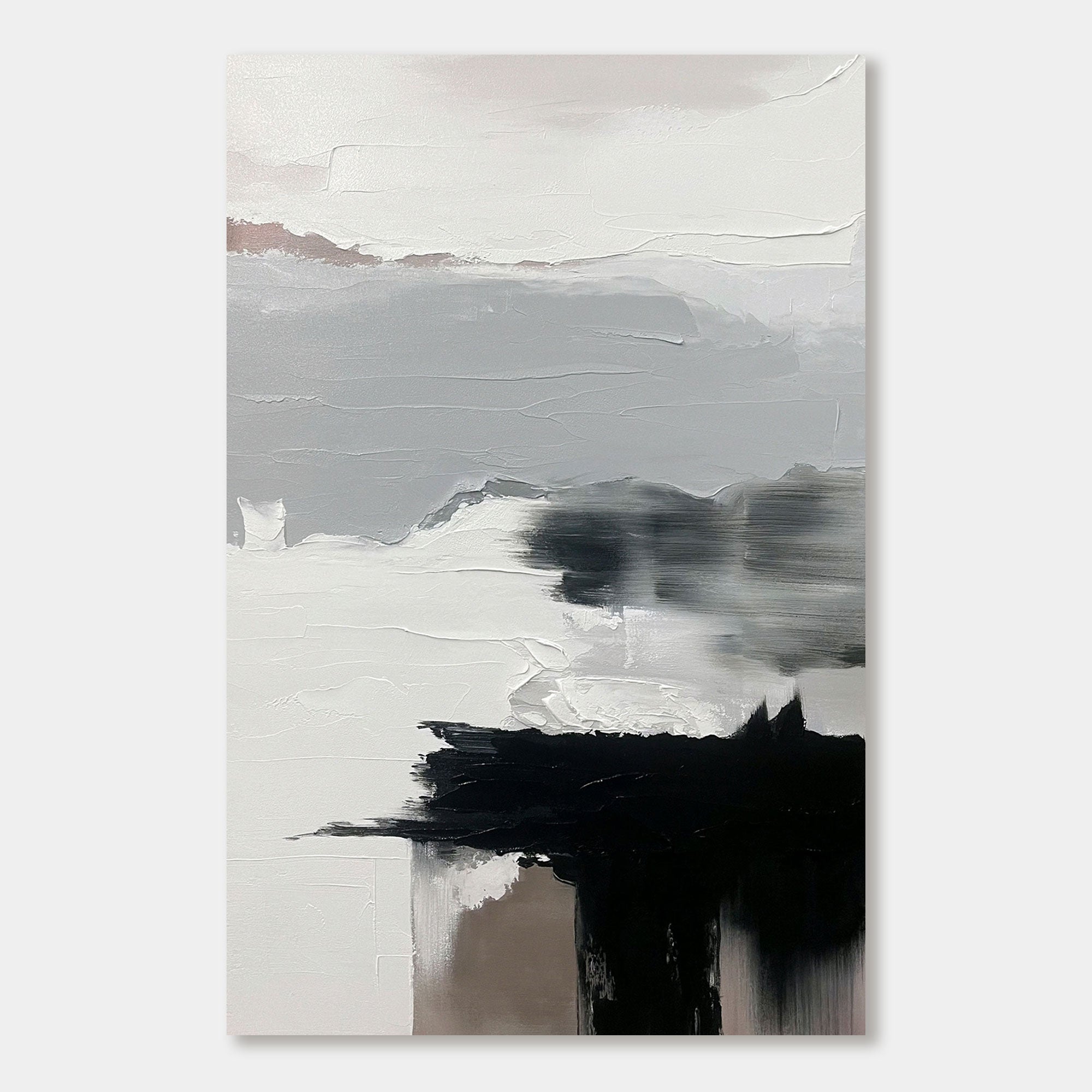 Minimalist Abstract Wall Art | Echoes in Grey