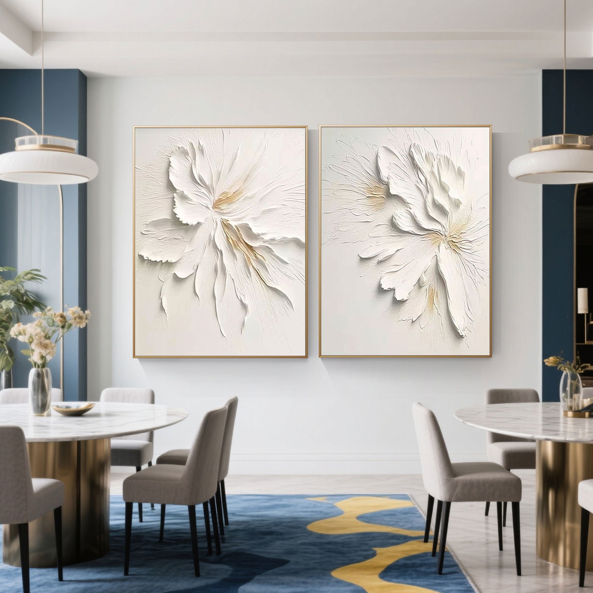 Minimalist Floral Canvas Art | Quiet Grace