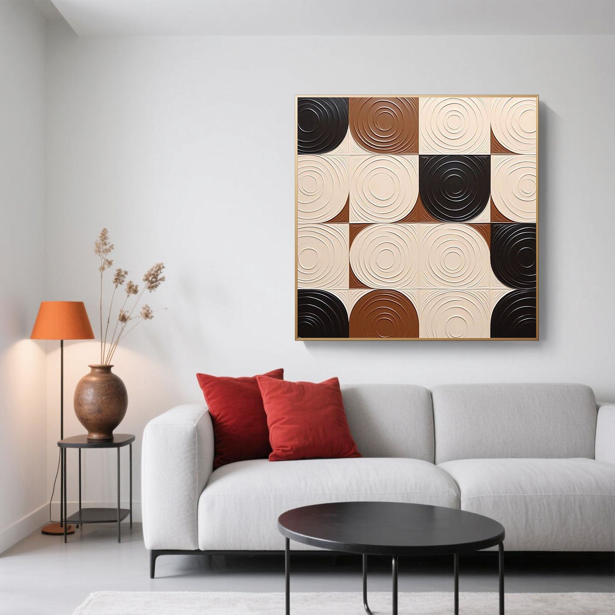 Minimalist Geometric Abstract Painting | Silent Rhythm