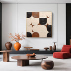 Minimalist Geometric Abstract Painting | Silent Rhythm