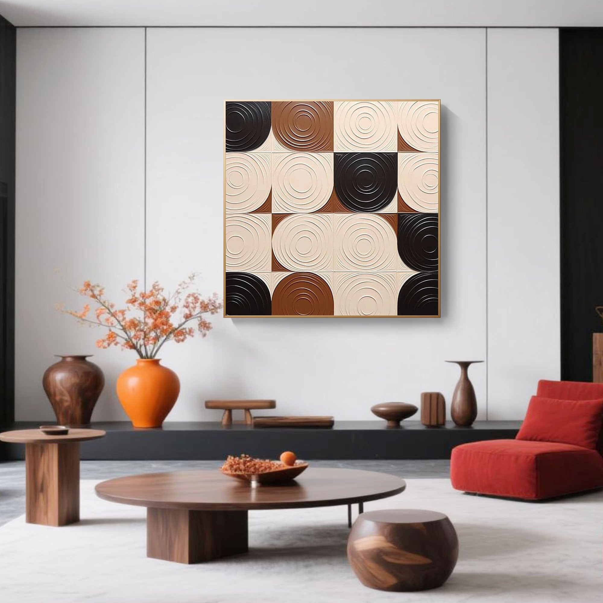 Minimalist Geometric Abstract Painting | Silent Rhythm