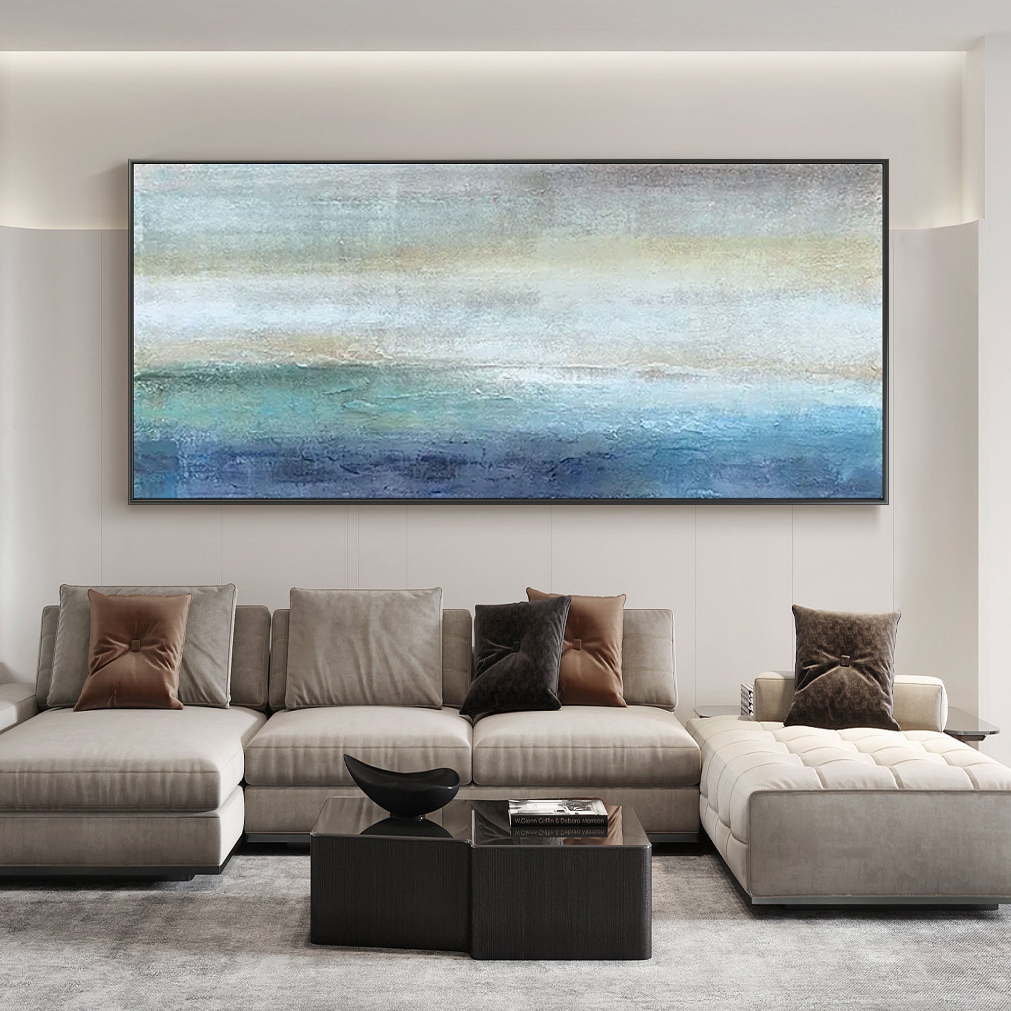 Minimalist Ocean Canvas Art Stillness