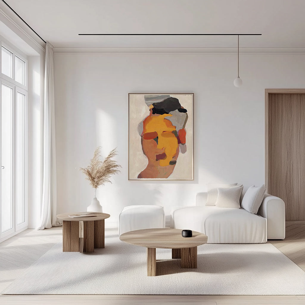 Minimalist People Art #AB022, canvas print.