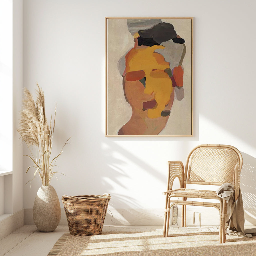 Minimalist People Art #AB022, abstract wall art.
