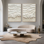 Minimalist Seascape Canvas Art | Wave Trace