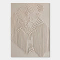 Minimalist 'Traces' wall art featuring sculptural plaster textures and soft curves.