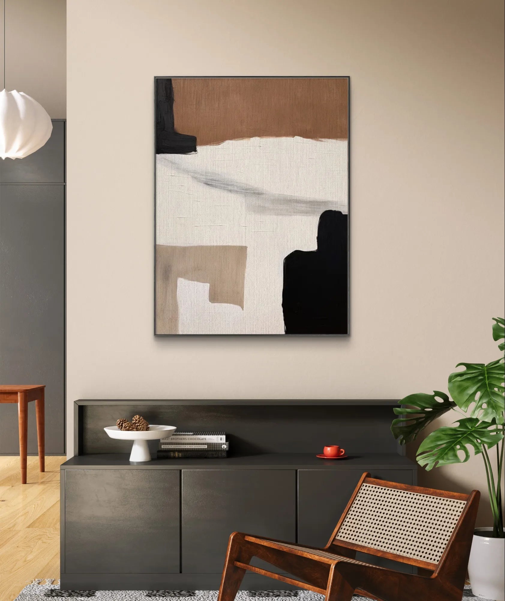 Modern Minimalist Art in Neutral Tones	 #WS014