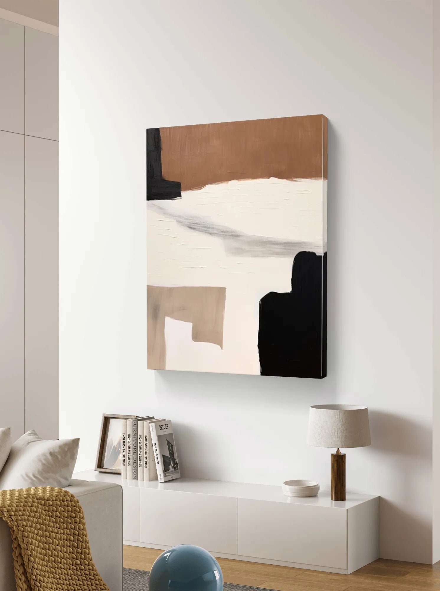 Modern Minimalist Art in Neutral Tones	 #WS014