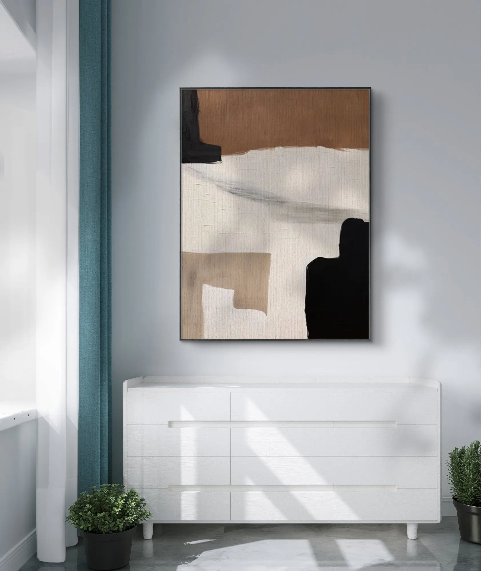 Modern Minimalist Art in Neutral Tones	 #WS014