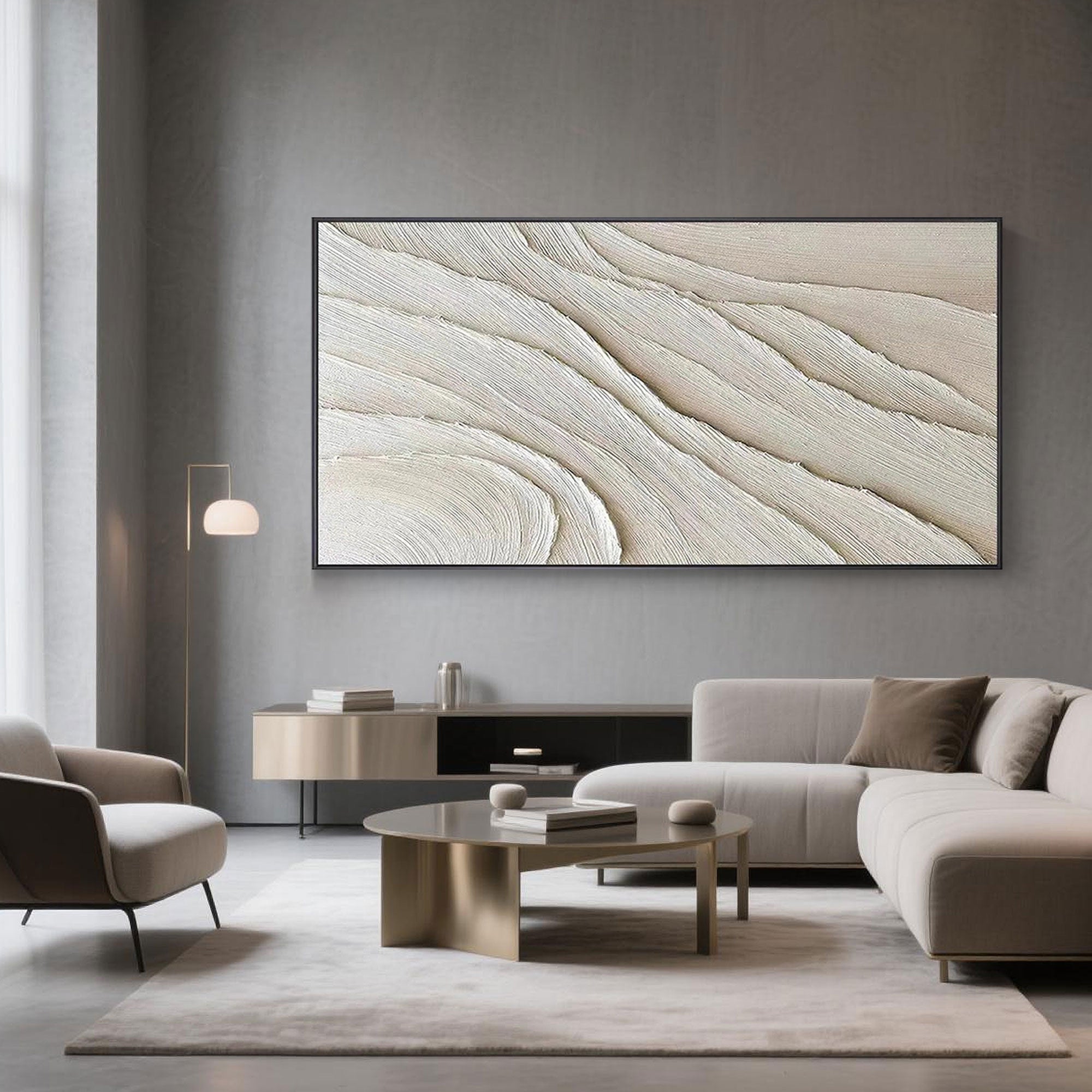 3D Textured Wave Painting | Flow Lines