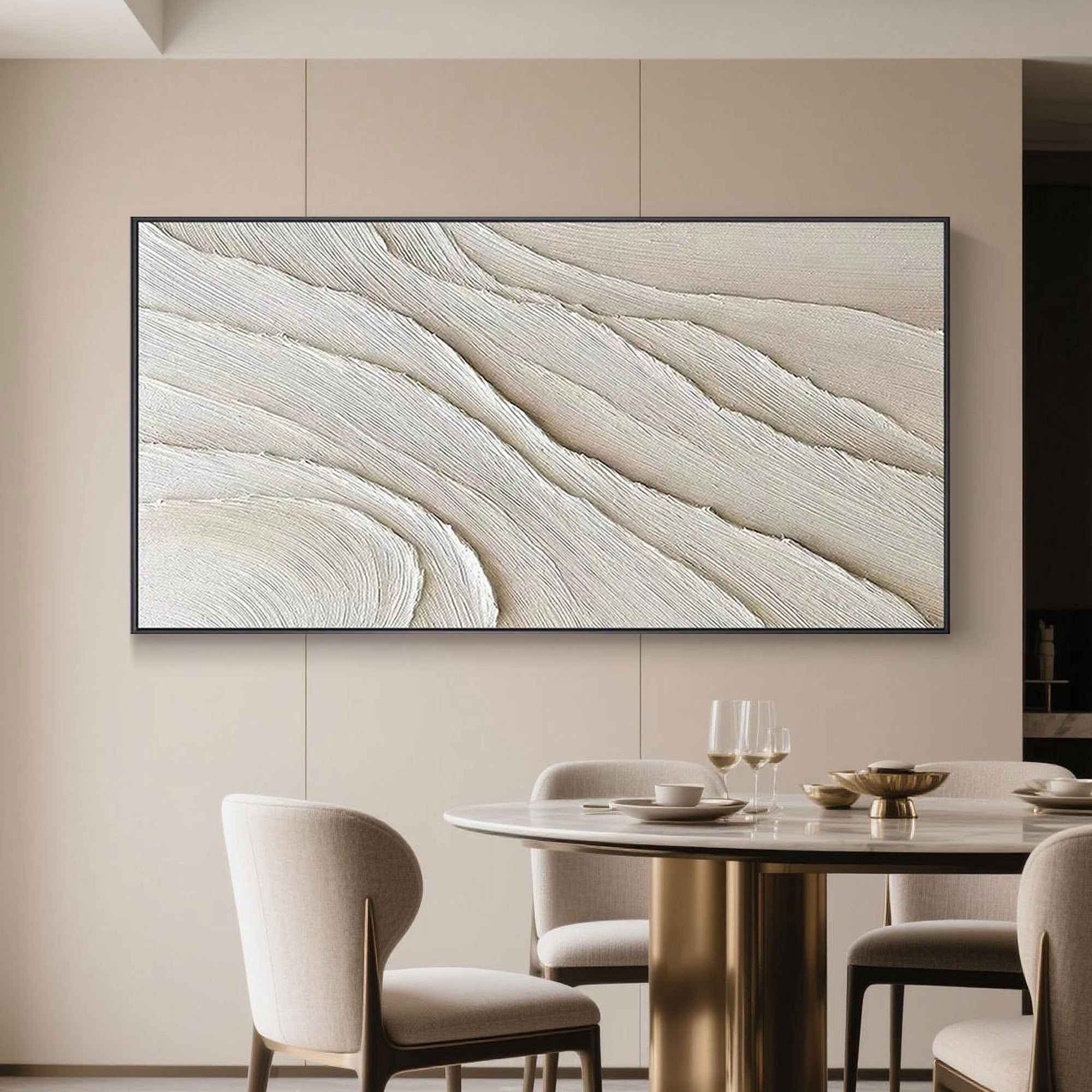 3D Textured Wave Painting | Flow Lines