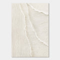 Close-up of the Whitecaps minimalist 3D textured painting on canvas.