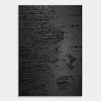 Minimalist Abstract Black Wall Art - Echo of Rain