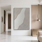 Minimalist Abstract Geometric Painting - Calm Flow