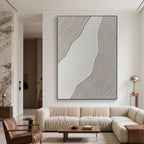 Minimalist Abstract Geometric Painting - Calm Flow