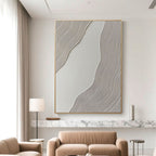 Minimalist Abstract Geometric Painting - Calm Flow