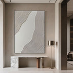 Minimalist Abstract Geometric Painting - Calm Flow