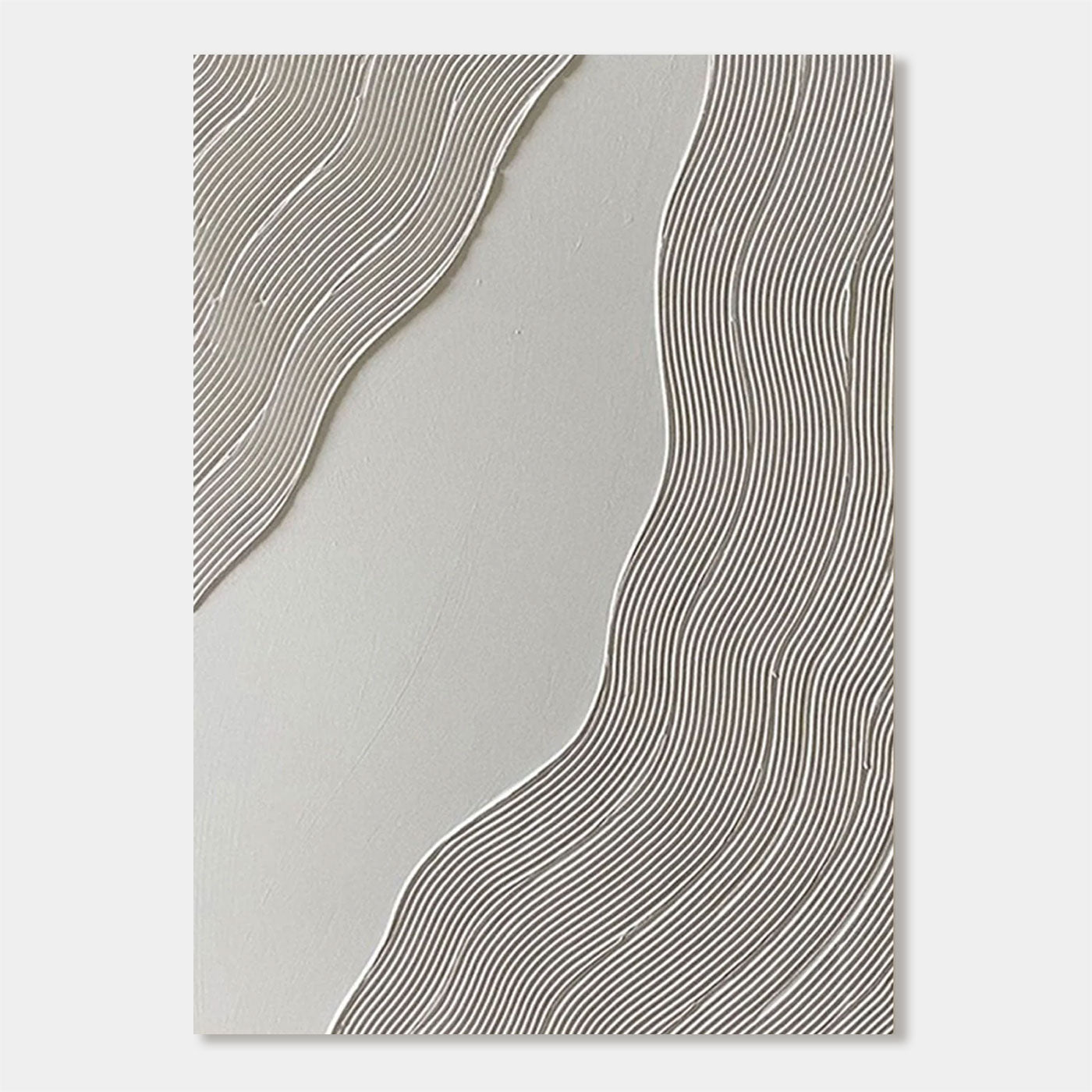 Minimalist Abstract Geometric Painting - Calm Flow