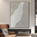 Minimalist Abstract Geometric Painting - Calm Flow