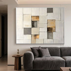 Minimalist Abstract Geometric Wall Art - Gilded Geometry