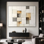Minimalist Abstract Geometric Wall Art - Gilded Geometry