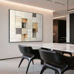 Minimalist Abstract Geometric Wall Art - Gilded Geometry