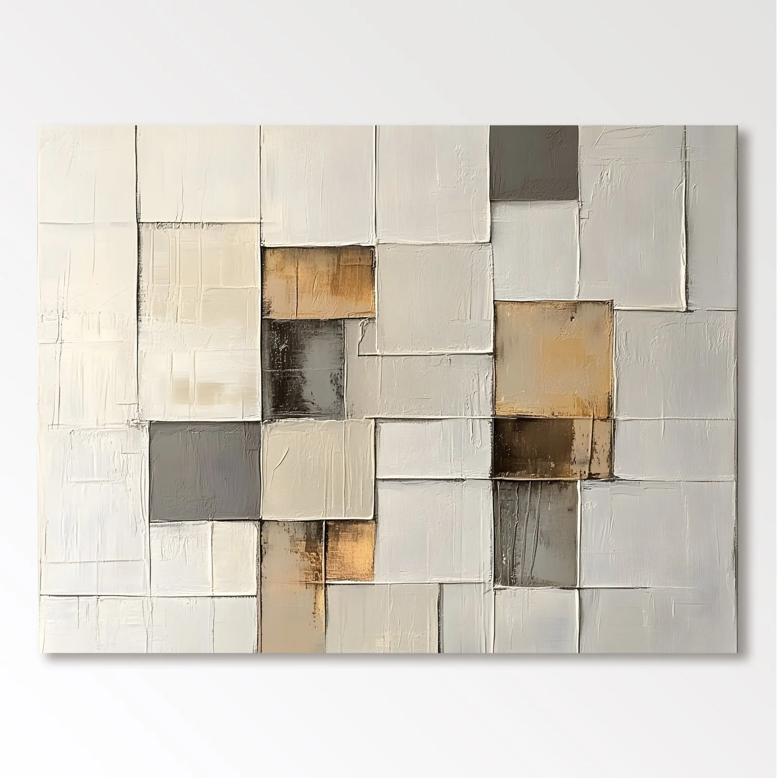 Minimalist Abstract Geometric Wall Art - Gilded Geometry