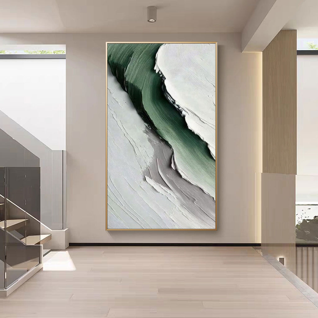 Minimalist Abstract Landscape Painting - Silent Ridge