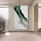 Minimalist Abstract Landscape Painting - Silent Ridge