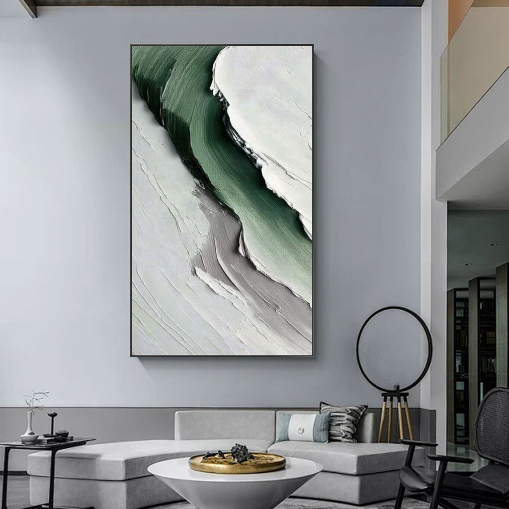 Minimalist Abstract Landscape Painting - Silent Ridge