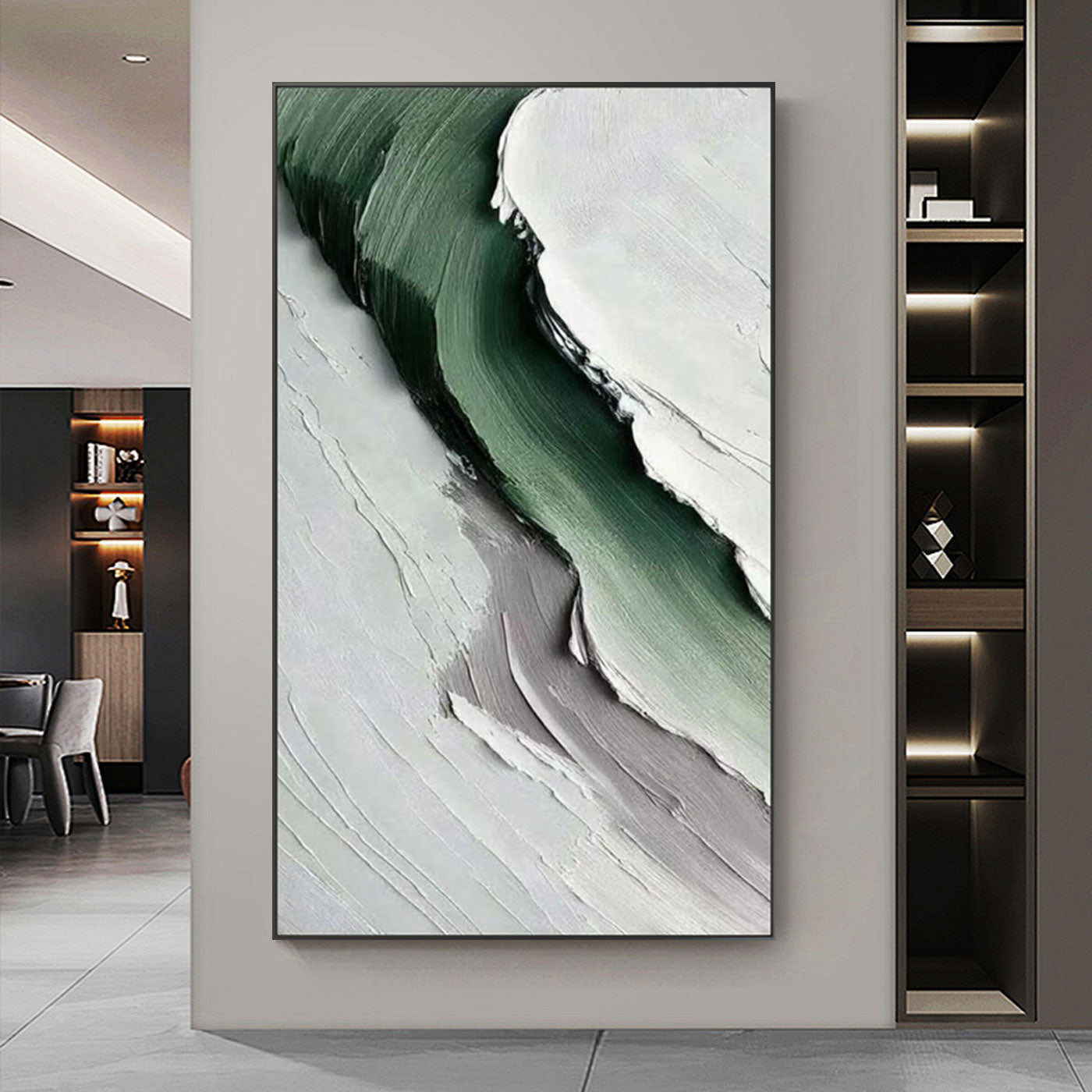 Minimalist Abstract Landscape Painting - Silent Ridge