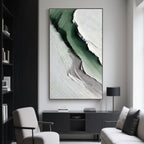 Minimalist Abstract Landscape Painting - Silent Ridge