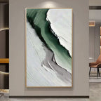 Minimalist Abstract Landscape Painting - Silent Ridge