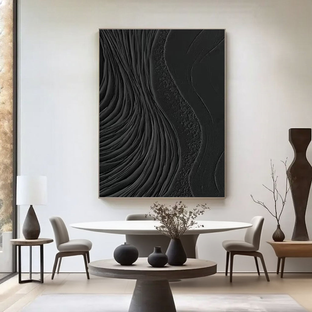 Minimalist Abstract Wall Art - Tidal Carving