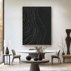 Minimalist Abstract Wall Art - Tidal Carving