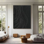 Minimalist Abstract Wall Art - Tidal Carving