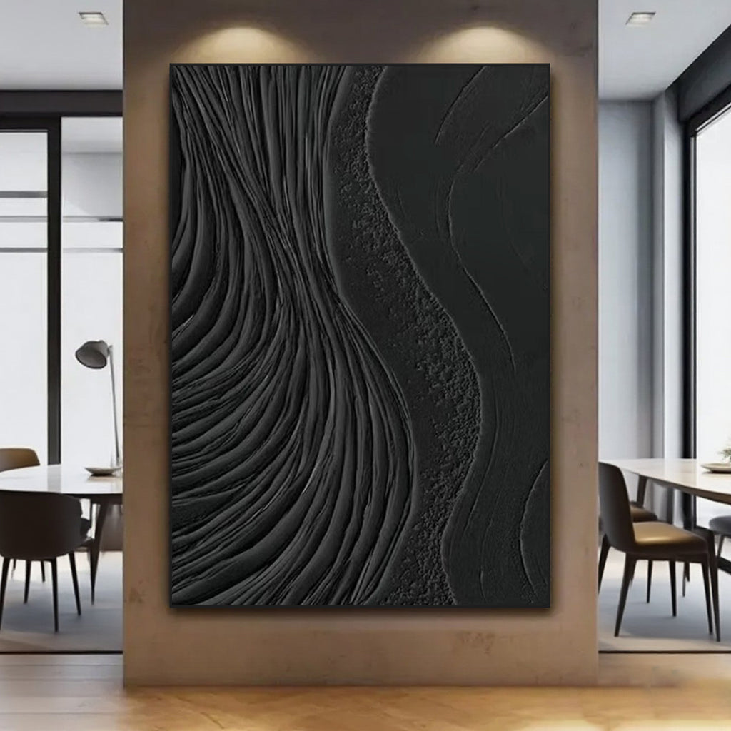 Minimalist Abstract Wall Art - Tidal Carving